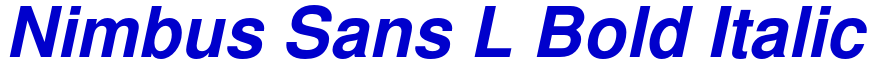 Nimbus Sans L Bold Italic 字体